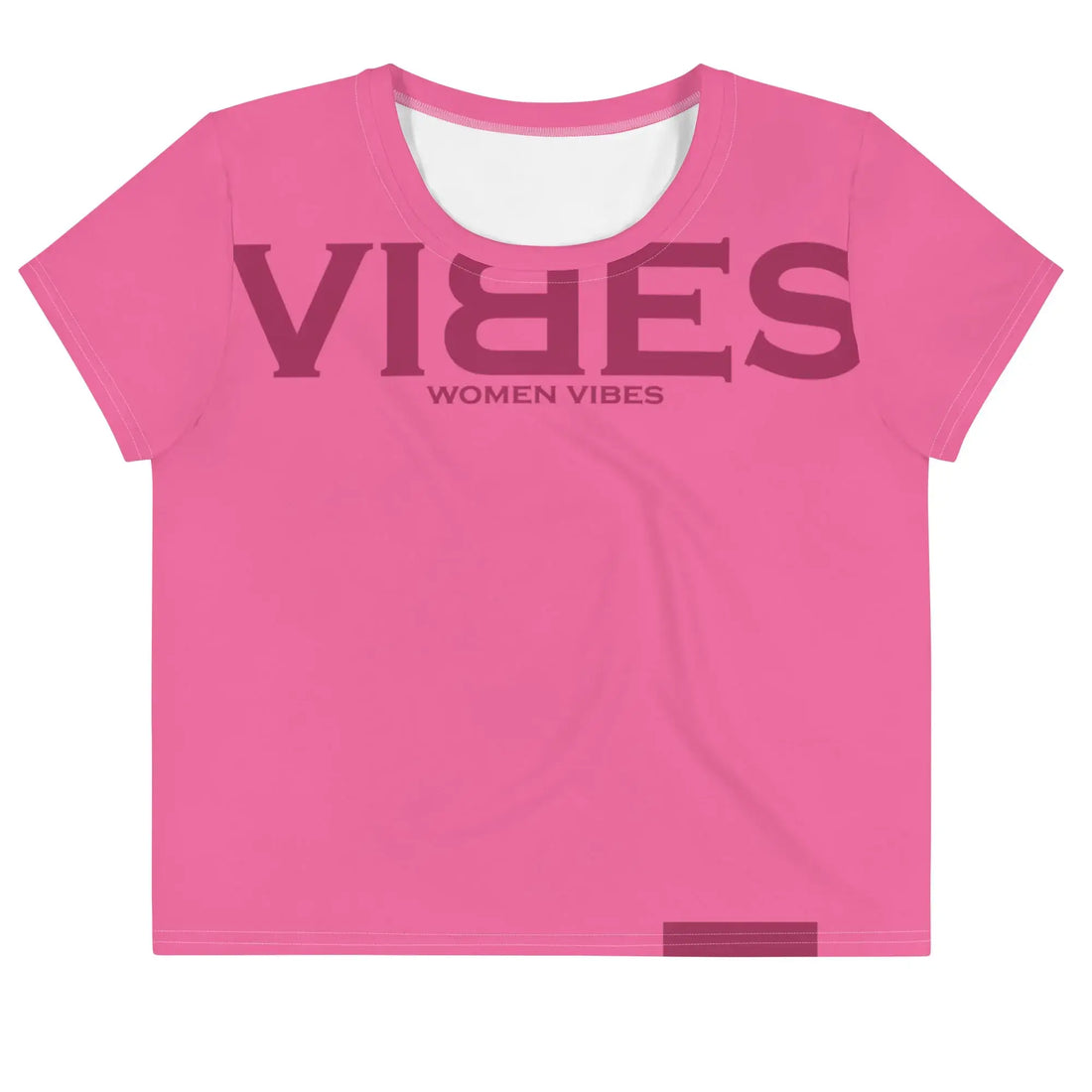 VIBES Cropped T-Shirt Women (Pink)