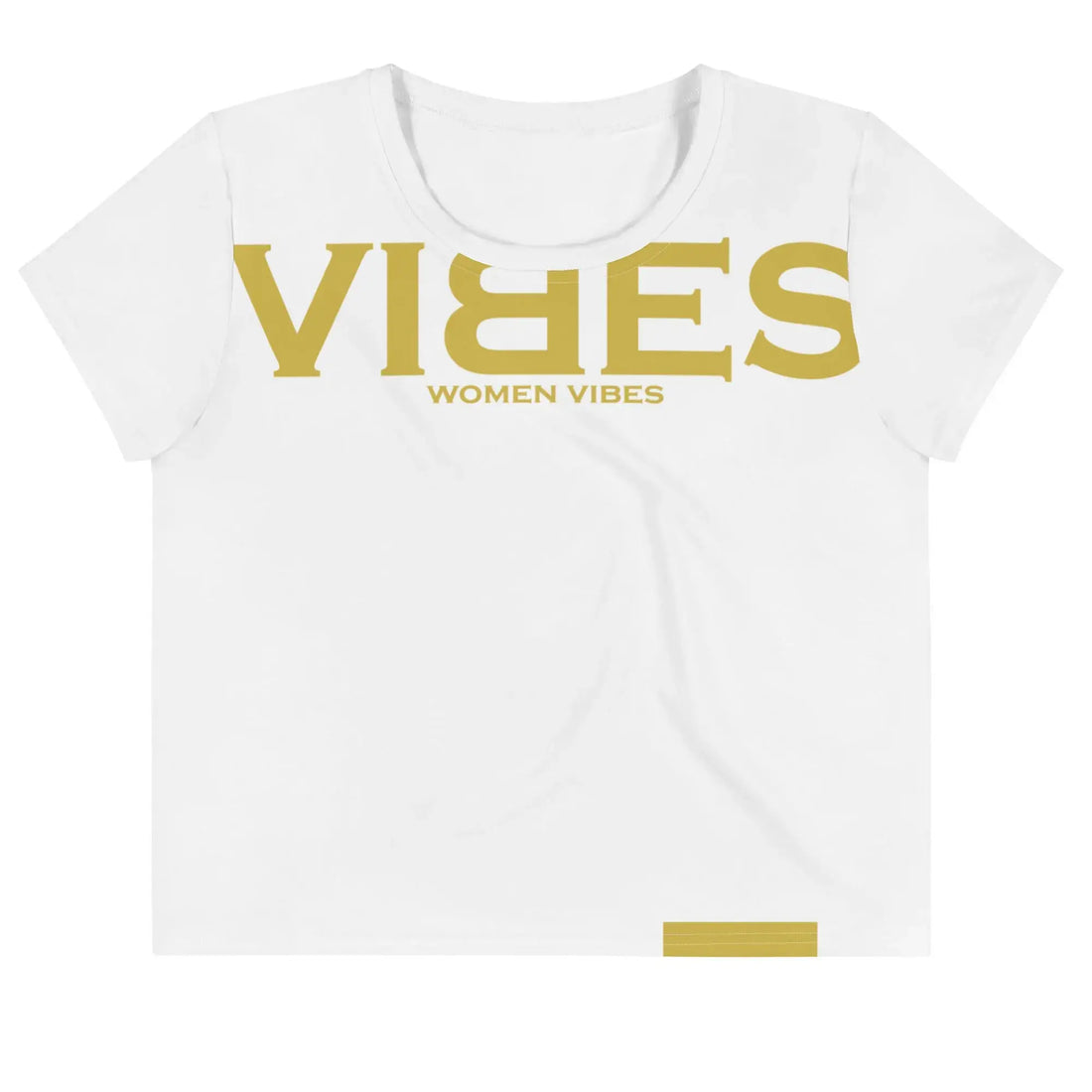 VIBES Cropped T-Shirt Women (White)