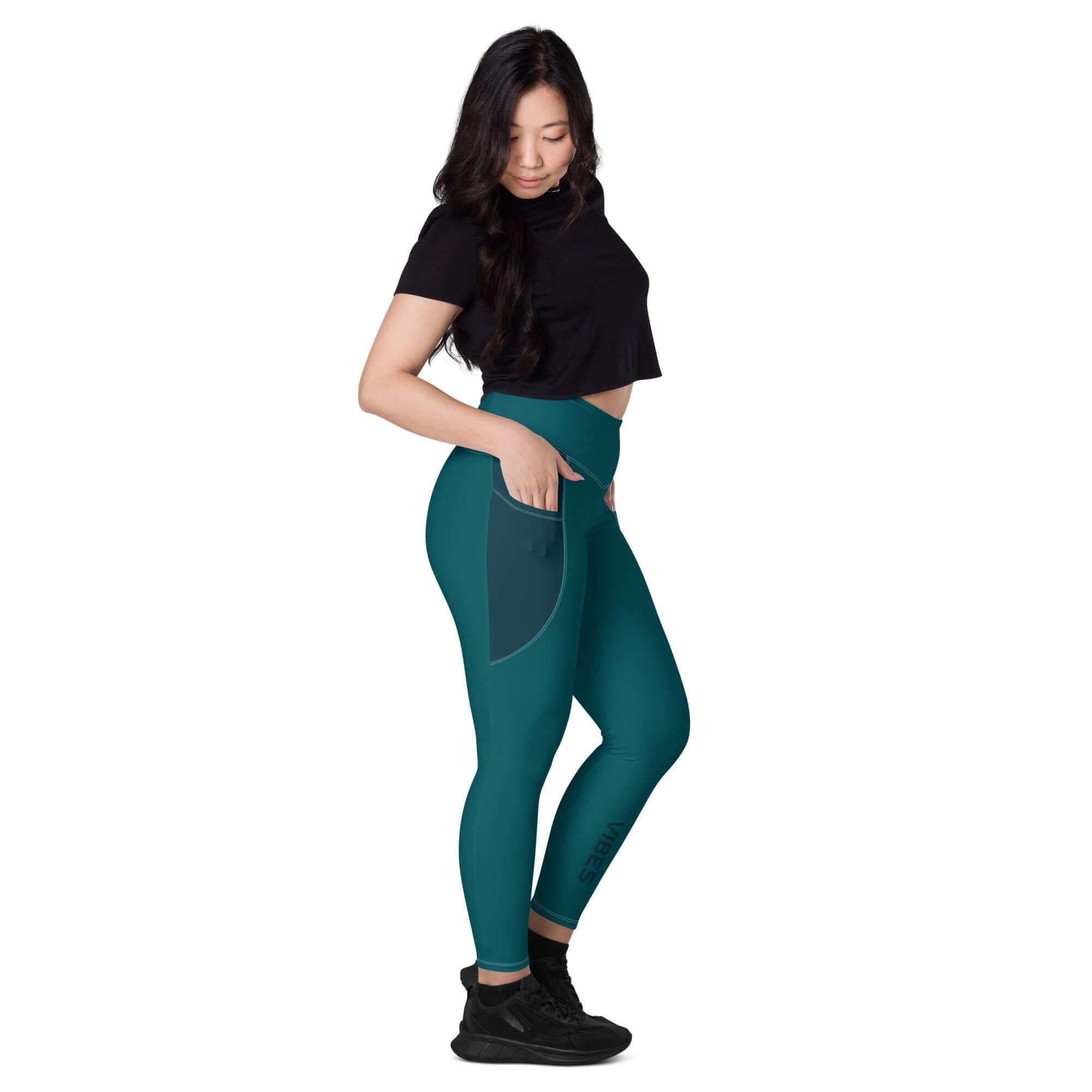 TIME OF VIBES TOV Leggings mit Taschen VIBES (Blau) - €59,00