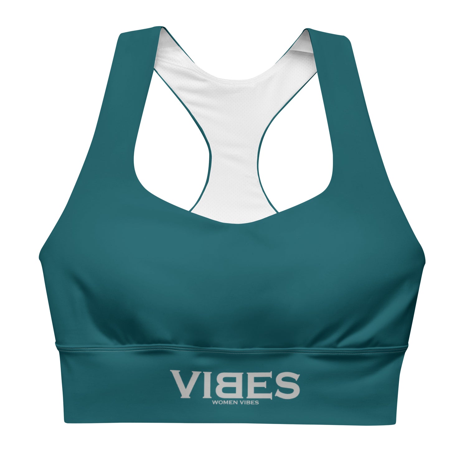 VIBES Langer Sport-BH (Blaugrün)