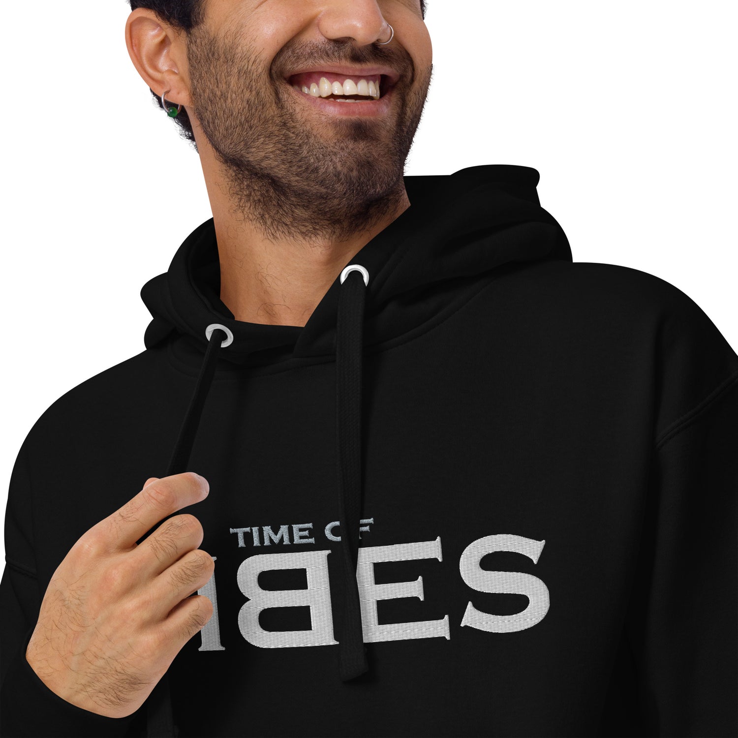 VIBES Kapuzenpullover (Schwarz/Weiß) nur €69.00 | Time Of Vibes