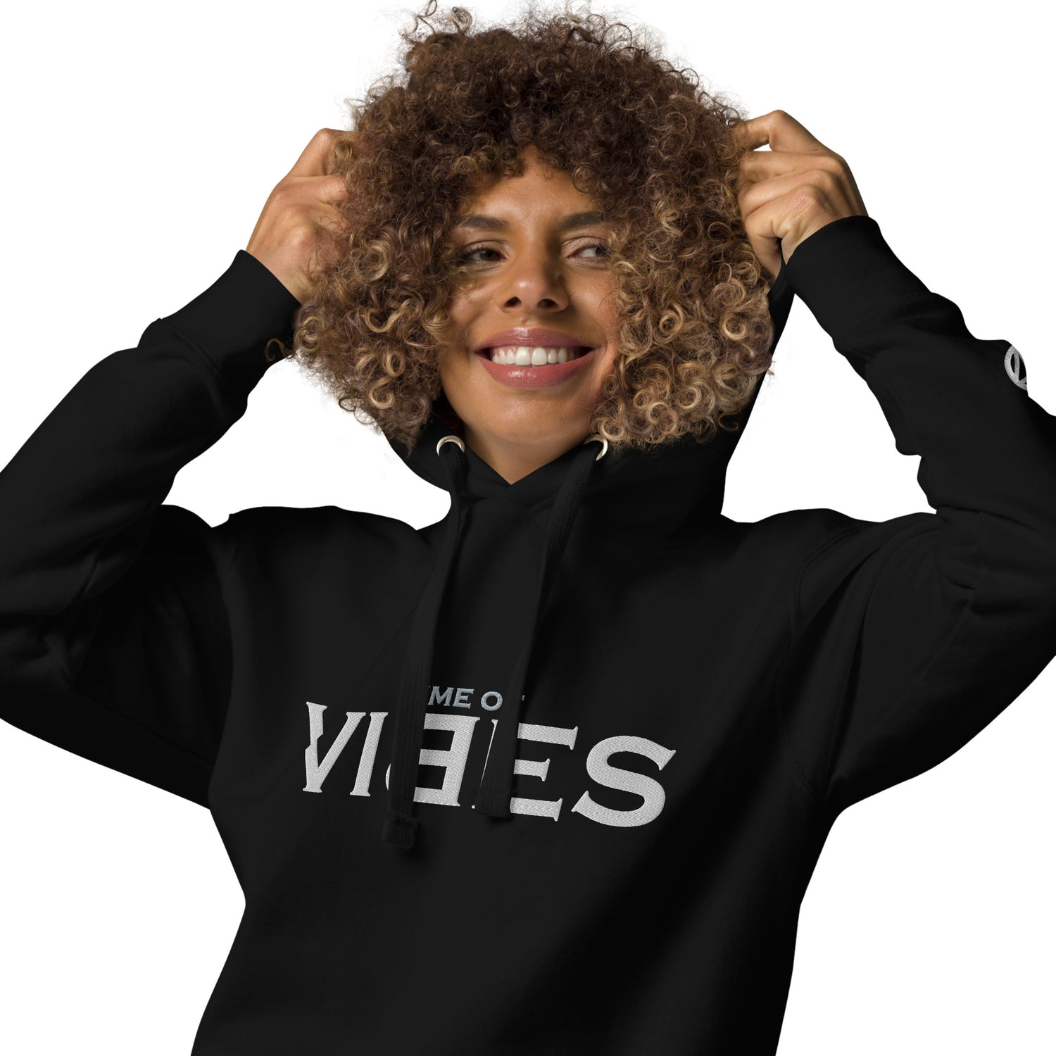 VIBES Kapuzenpullover (Schwarz/Weiß) nur €69.00 | Time Of Vibes