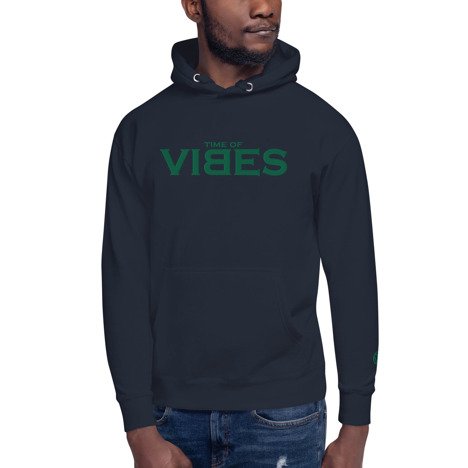 VIBES Hoodie (Navy/Green)